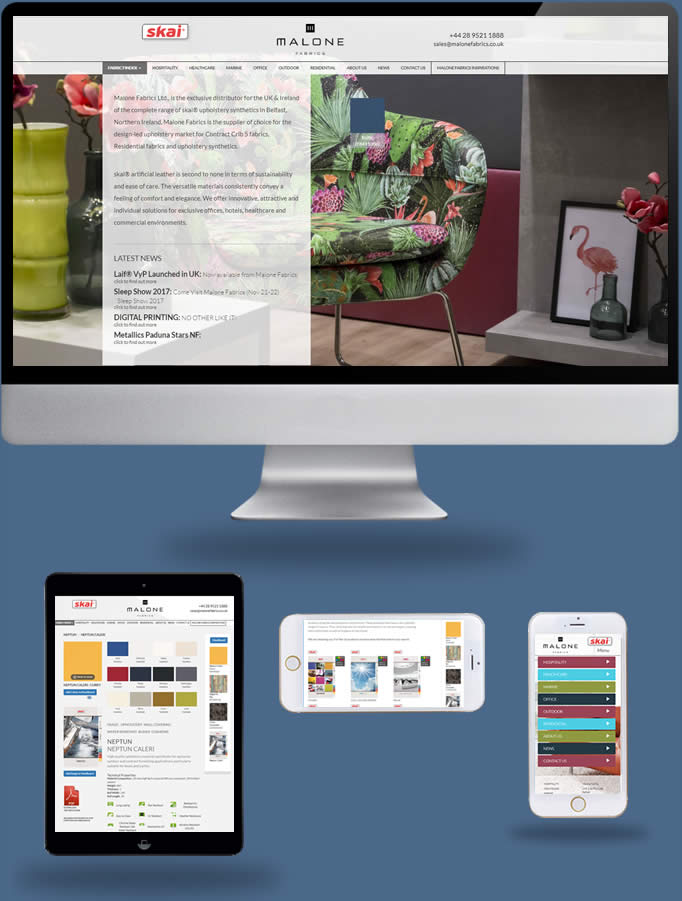Malone Fabrics - Truska Web Site Design